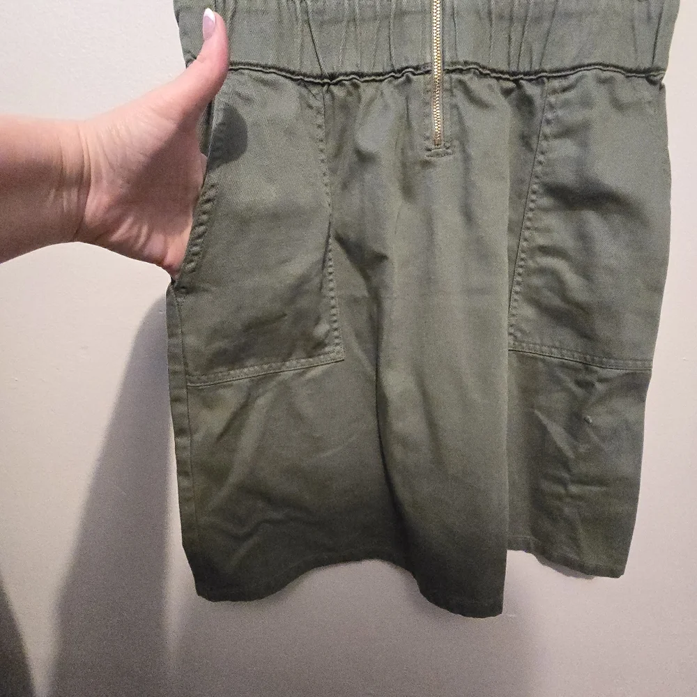 J. Crew Green Polo Collar Short Sleeve Dress‎